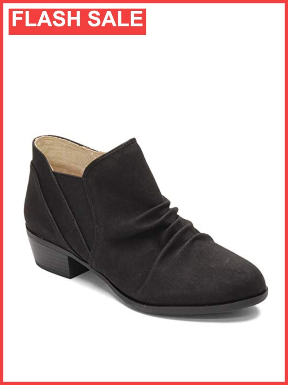 LifeStride Aurora Ankle Bootie Memory Foam Block Heel Boot